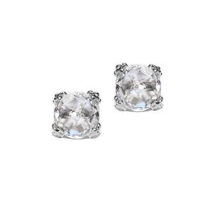 Anzie Clear Topaz DEW DROP CLUSTER STUDS Earrings New